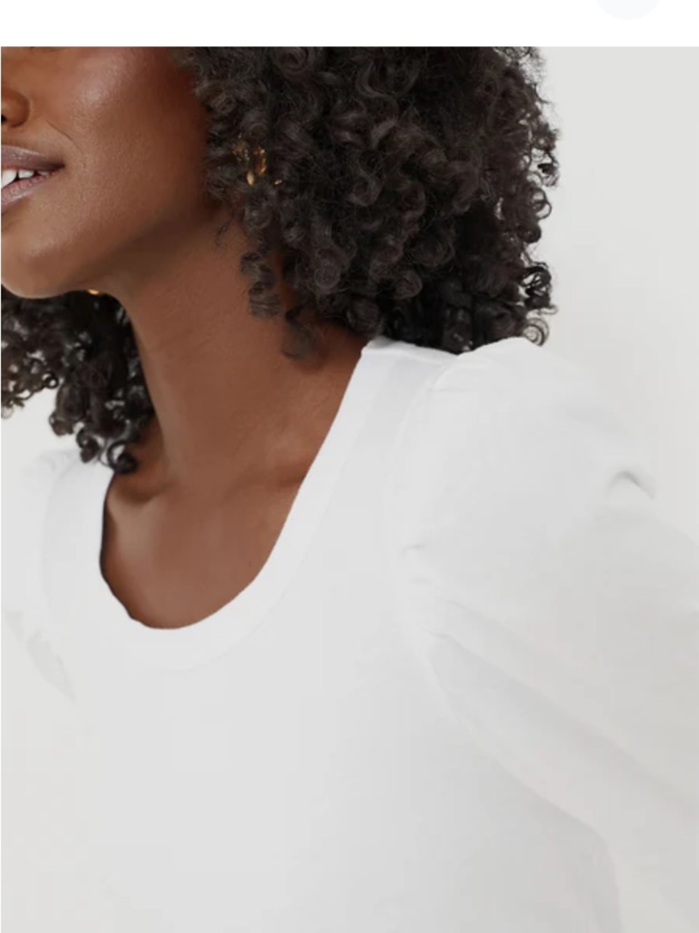 Tuckernuck Pomander Place White Long Sleeve Top - puff sleeve